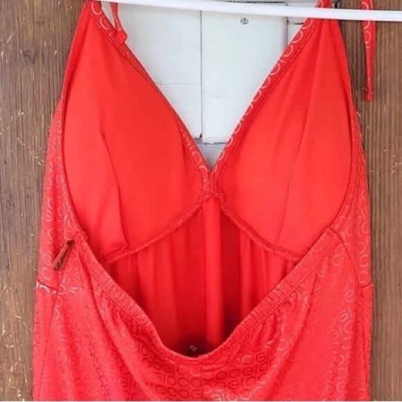 Coogi, Y2K VTG Vibrant Red Maxi Dress, Instantly Slimming w/Stretch & Halter,S - Picture 15 of 15